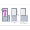 Deko-Light Außenwandleuchte FACADO II  ECKIG, IP65, E27, durchverdrahtet, Alu-Druckguss / PC, dunkelgrau / rauch-getönt, klar