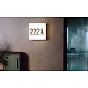 LED Außenwandleuchte / Hausnummern-Leuchte CASA, mit Sensor, IP54, 3W 3000/4000K, schaltbar, weiß