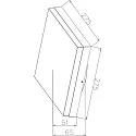 LED Außenwandleuchte / Hausnummern-Leuchte CASA, mit Sensor, IP54, 3W 3000/4000K, schaltbar, weiß