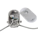 LED Feuchtraumleuchte SOTANO, IP54 IK08, 4.5 / 7.5W (multi) 3000/4000K (CCT Switch) 450/750lm 120°, schaltbar, grau