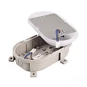 LED Feuchtraumleuchte SOTANO, IP54 IK08, 4.5 / 7.5W (multi) 3000/4000K (CCT Switch) 450/750lm 120°, schaltbar, grau