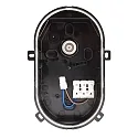 Deko-Light damp-proof luminaire SOTANO IP54 oval, CCT Switch, impact resistant, switchable, multipower IP54, black 