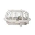 Deko-Light Wand-und Deckenleuchte SOTANO RETRO, OVAL, IP44 IK06, E27 max. 60W (LED 7W), weiß / Streuglas klar