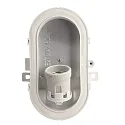 Deko-Light Wand-und Deckenleuchte SOTANO RETRO, OVAL, IP44 IK06, E27 max. 60W (LED 7W), weiß / Streuglas klar