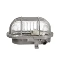 Deko-Light wall and ceiling luminaire SOTANO RETRO oval E27 IP44, grey dimmable