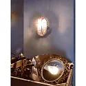 Deko-Light Wand-und Deckenleuchte SOTANO RETRO, OVAL, IP44 IK06, E27 max. 60W (LED 7W), schwarz / Streuglas klar