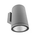 LED Fassadenstrahler SHORELINE PRO ROUND 140 DOWN, IP65 IK08, 20W 3000/4000K 2200lm 36°, CRi >90, UGR<16, dimmbar, hellgrau