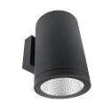 LED Fassadenstrahler SHORELINE PRO ROUND 140 DOWN, IP65 IK08, 20W 3000/4000K 2200lm 36°, CRi >90, UGR<16, dimmbar, dunkelgrau