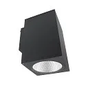 LED Fassadenstrahler SHORELINE PRO SQUARE 140 DOWN, IP65 IK08, 33W 3000/4000K 3400lm 36°, CRi >90, dimmbar, dunkelgrau