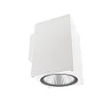 LED Fassadenstrahler SHORELINE PRO SQUARE 140 DOWN, IP65 IK08, 33W 3000/4000K 3400lm 36°, CRi >90, dimmbar, weiß