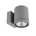 LED Fassadenstrahler SHORELINE PRO ROUND 100 DOWN, IP65 IK08, 12W 3000/4000K 1000lm 36°, CRi >90, dimmbar, hellgrau