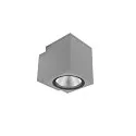 LED Fassadenstrahler SHORELINE PRO SQUARE 100 DOWN, IP65 IK08, 12W 3000/4000K 1000lm 36°, CRi >90, dimmbar, hellgrau