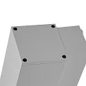 Deko-Light LED Fassadenstrahler SHORELINE PRO SQUARE 70 DOWN, IP65 IK08, 6W 3000/4000K 550lm 30°, CRi >90, dimmbar, hellgrau