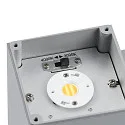 Deko-Light LED Fassadenstrahler SHORELINE PRO SQUARE 70 DOWN, IP65 IK08, 6W 3000/4000K 550lm 30°, CRi >90, dimmbar, hellgrau