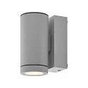 Deko-Light facade spotlight SHORELINE PRO GU10 ROUND 1 flame, cylindrical, with lamp socket GU10 IP65, light grey
