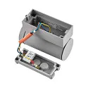 Deko-Light facade spotlight SHORELINE PRO GU10 ROUND 1 flame, cylindrical, with lamp socket GU10 IP65, light grey
