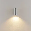 Deko-Light facade spotlight SHORELINE PRO GU10 ROUND 1 flame, cylindrical, with lamp socket GU10 IP65, light grey