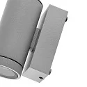 Deko-Light facade spotlight SHORELINE PRO GU10 ROUND 1 flame, cylindrical, with lamp socket GU10 IP65, light grey