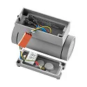Deko-Light facade spotlight SHORELINE PRO GU10 ROUND UP&DOWN 2 flames, cylindrical, with lamp socket GU10 IP65, light grey