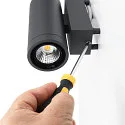 Deko-Light LED Fassadenstrahler SHORELINE PRO ROUND 68 DOWN, IP65 IK08, 6W 3000/4000K 550lm 30°, CRi >90, dimmbar, weiß