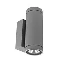 LED Fassadenstrahler SHORELINE PRO 68 UP&DOWN, IP65 IK08, 7.5W 3000/4000K 780lm 30°, CRi >90, dimmbar, hellgrau