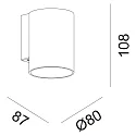 Deko-Light Außenwand-Strahler CAN OUTDOOR UP OR DOWN, 1-flammig, Höhe 10.8cm, GU10, starr, weiß