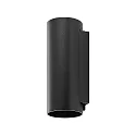 Deko-Light outdoor wall luminaire CAN OUTDOOR UP & DOWN up / down, 2 flames, cylindrical, rigid GU10 IP65, black