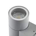 Deko-Light Fassadenstrahler ACHERNAR DOWN, IP65, GU10 max. 50W, Aluminium-Druckguss, hellgrau