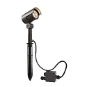 Outdoor LED spike luminaire KEID II, IP65, 10W 3000K 800lm 45°, die-cast aluminum, dark grey