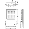 Deko-Light LED Flutlichtstrahler ATIK, 110°, 300W, 4000K, 39900lm, IP65/IP44, schwarz