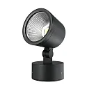 Outdoor LED spot COLT 30W COB, IP65, 3000K 2320lm 4395cd 40°, die-cast aluminum, black grey / opal