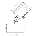 Outdoor LED Strahler COLT SMD RGBW, 24V DC, dimmbar, Schwarzgrau, 8W RGB + 3000K 389lm 20°