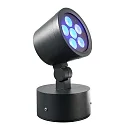 Outdoor LED Strahler COLT SMD RGBW, 24V DC, dimmbar, Schwarzgrau, 16W RGB + 3000K 780lm 20°