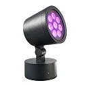 Outdoor LED Strahler COLT SMD RGBW, 24V DC, dimmbar, Schwarzgrau, 25W RGB + 3000K 1140lm 20°