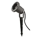 Deko-Light Erdspießstrahler SPIKY 100mm, 1xGU10, IP65 IK05, inkl. Abdeckung + 250cm Anschlusskabel und IP44 Anschlussstecker, schwarz
