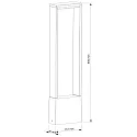 Deko-Light LED Outdoor Stehleuchte CATA IV, IP54, 50cm, 4W 3000K 170lm 120°, Alu Druckguss, Anthrazit