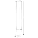 Deko-Light LED Outdoor Stehleuchte CATA V, IP54, 70cm, 4W 3000K 170lm 120°, Alu Druckguss, Anthrazit