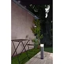 Deko-Light Outdoor Steckdosen-Turm ARAWAN, IP44, 2-fach, 100-240V AC, Alu-Druckguss, schaltbar, mit LED Beleuchtung, 4.8W 3000K 150lm
