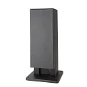 Steckdosenturm PUKA MANA, IP54, 42cm, 2-fach, mit Klappdeckel + Anschlussbox, Alu-Druckguss