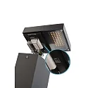 Deko-Light LED Energieverteiler LERNA 1000, 100cm, 2 Steckdosen, 50/100°, 7,4W 3000/4000K 237/256lm, IP65 IK06, Alu-Druckguss, dunkelgrau