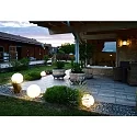 Deko-Light Dekorative Outdoor Kugelleuchte DORADUS, IP65/IP44 IK07, E27, Kunststoff (LLDPE), mit Steckerkabel, weiß, Ø 25cm