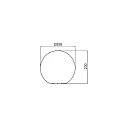 Deko-Light Dekorative Outdoor Kugelleuchte DORADUS, IP65/IP44 IK07, E27, Kunststoff (LLDPE), mit Steckerkabel, weiß, Ø 25cm