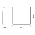 Deko-Light Taster-Wandfernbedienung RF-SMART, 3V, 1 Zone SINGLE, dimmbar, Batteriebetrieb, Reichweite ca. 30m, weiß