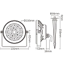 Deko-Light LED Erdspieß-Strahler RF-SMART SPOT, IP65, 100-240V AC, 9W RGB + 2700-6500K 900lm 15°, mit Steckerkabel, schwarz
