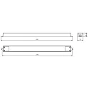 Deko-Light control gear LONG-FLAT DIM CV - 48V 50-150W voltage constant, 1 channel, black