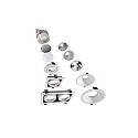 Deko-Light Zubehör für MODULAR SYSTEM COB - Reflektor 40°, 42 mm, Silber / Chrom
