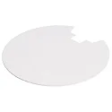 Abdeckung Hinten für Serie UNI II MAX, Ø 11.7cm, Metall, weiß
