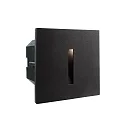 Abdeckung LINEAR für LED Wandeinbauleuchte LIGHT BASE II COB OUTDOOR, 10 x 10cm, Abstrahlwinkel 43°, Aluminium, Schwarz