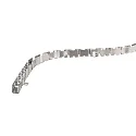 Flex Profil für D FLEX LINE LED Strip, 50cm (Rolle), Aluminium eloxiert, Silber matt