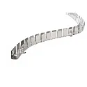Flex Profil für D FLEX LINE SIDE LED Strip, 50cm (Rolle), Aluminium eloxiert, Silber matt
